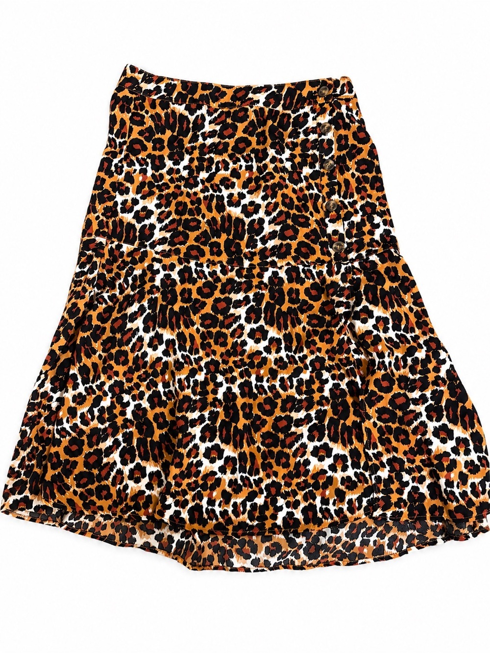 Surely Mine Leopard Print Flare Skirt – Size Large